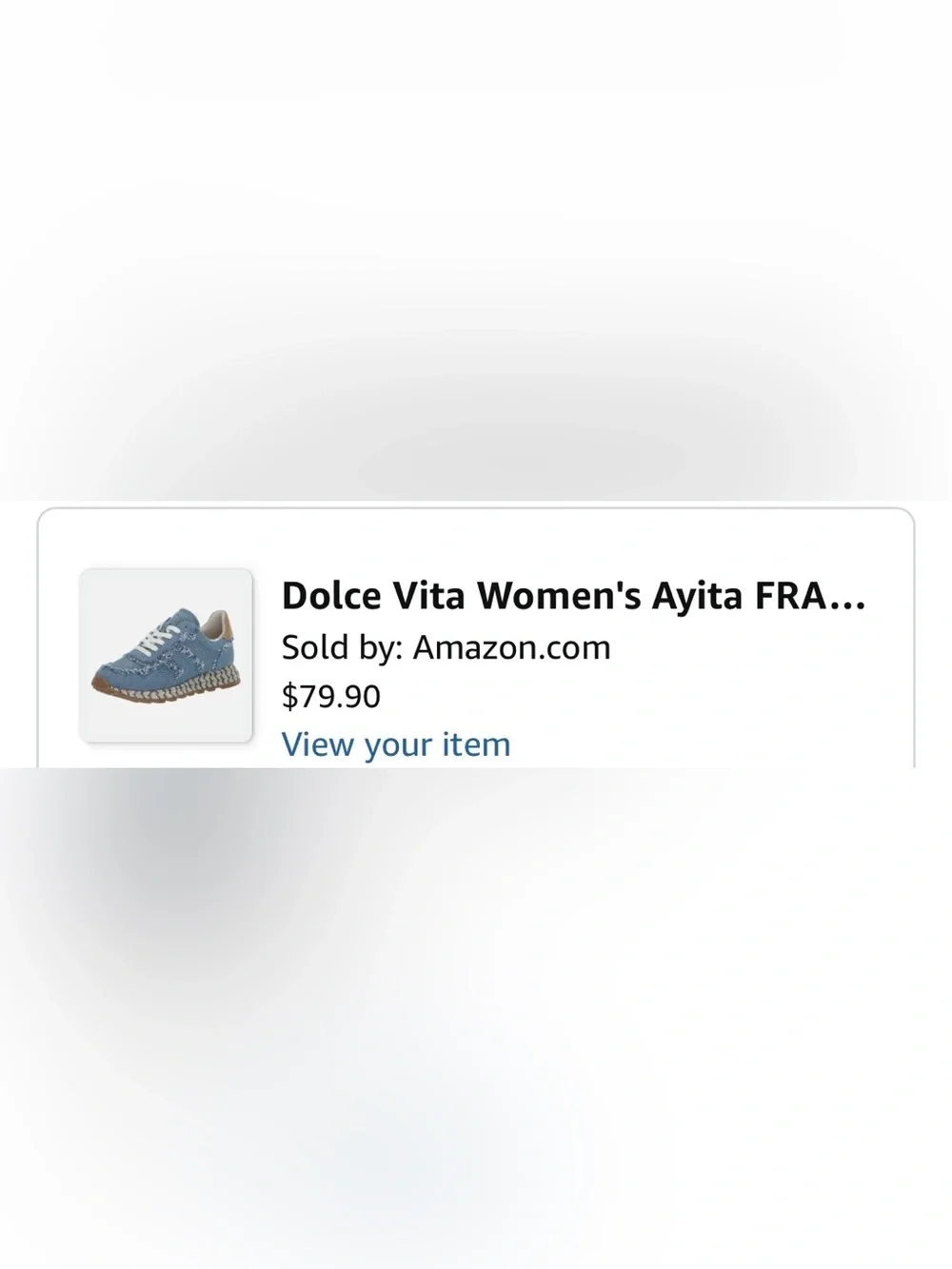 Dolce Vita Denim Fringe Sneakers